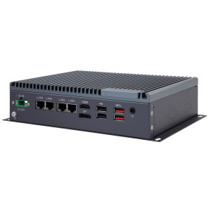 ARBOR SB-244-1J64 Fanless Computer with Intel Elkhart Lake J6412 CPU, 3x 2.5 GbE LAN, 1x GbE LAN, 4 GB memory, multiple I/O